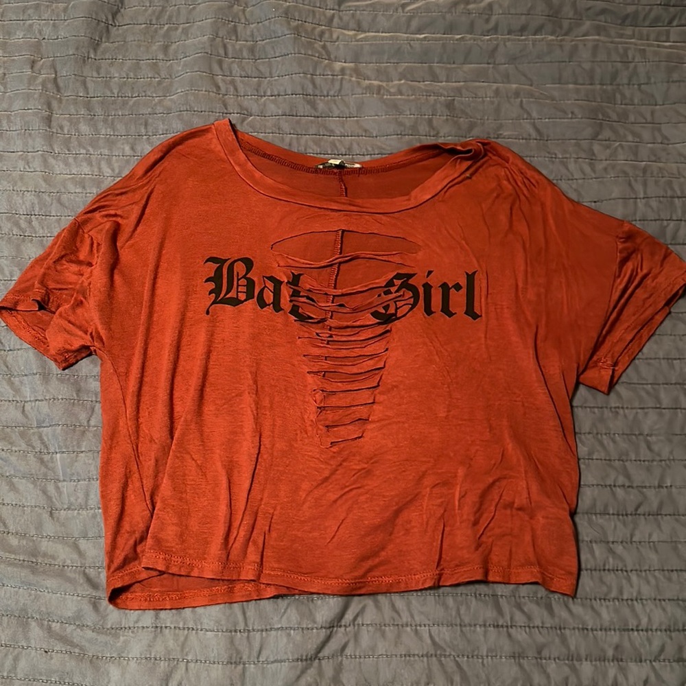 Charlotte Russe Ripped Baby Girl T-Shirt